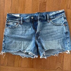 GAP Women's Distressed Light Blue Denim Cutoff Shorts